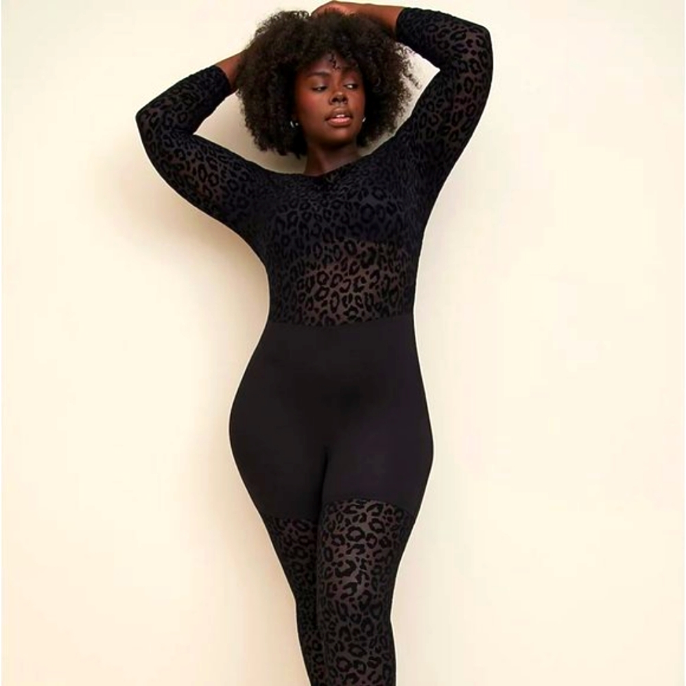 ❤️NWT TORRID CATSUIT - FULL LENGTH - LEOPARD ANIMAL PRINT  PLUS SIZE